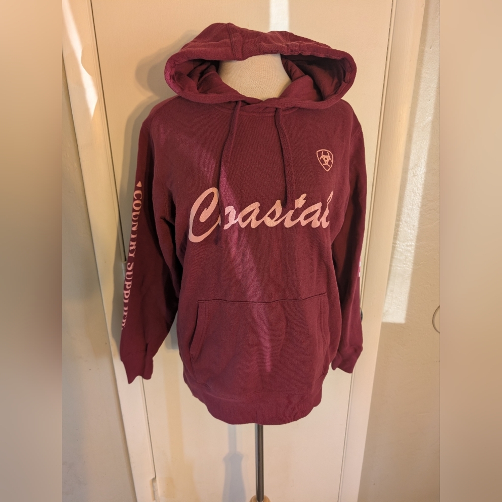 Women's Ariat Coastal Hoodie Maroon size M